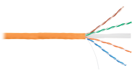 Кабель NIKOLAN U/UTP, 4 пары, Кат.6, 24 AWG, внутренний, LSZH 